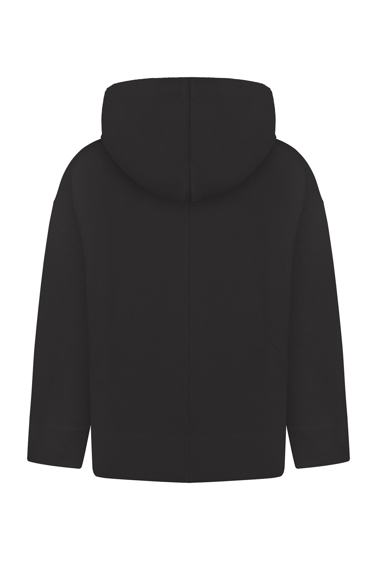 Hoodie with handmade heart embroidery (beads)