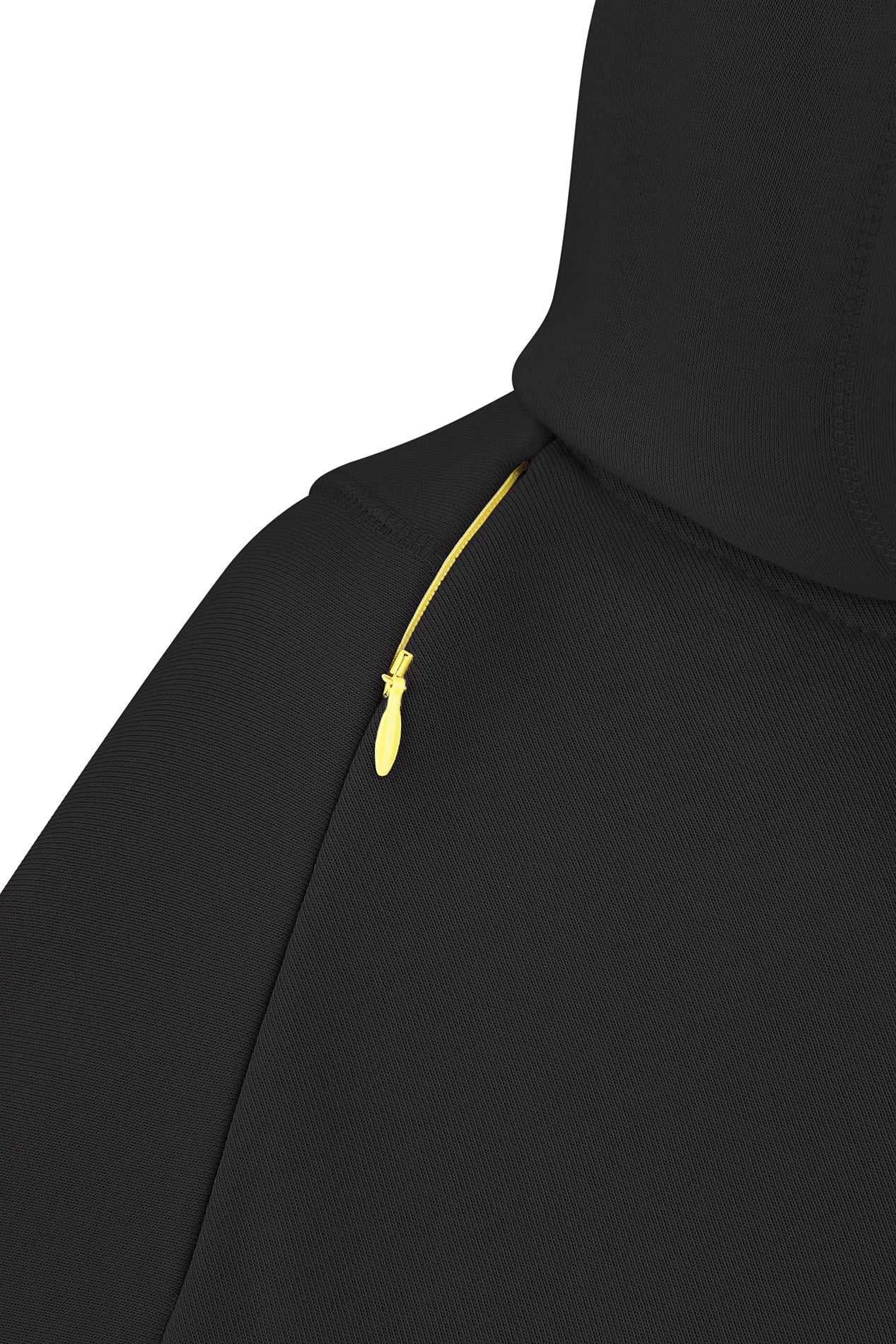 Hoodie with handmade heart embroidery (beads)