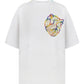 T-shirt with handmade Sunny Bunny heart embroidery