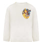 SWEATSHIRT WITH HANDMADE HEART EMBROIDERY (THREADS)
